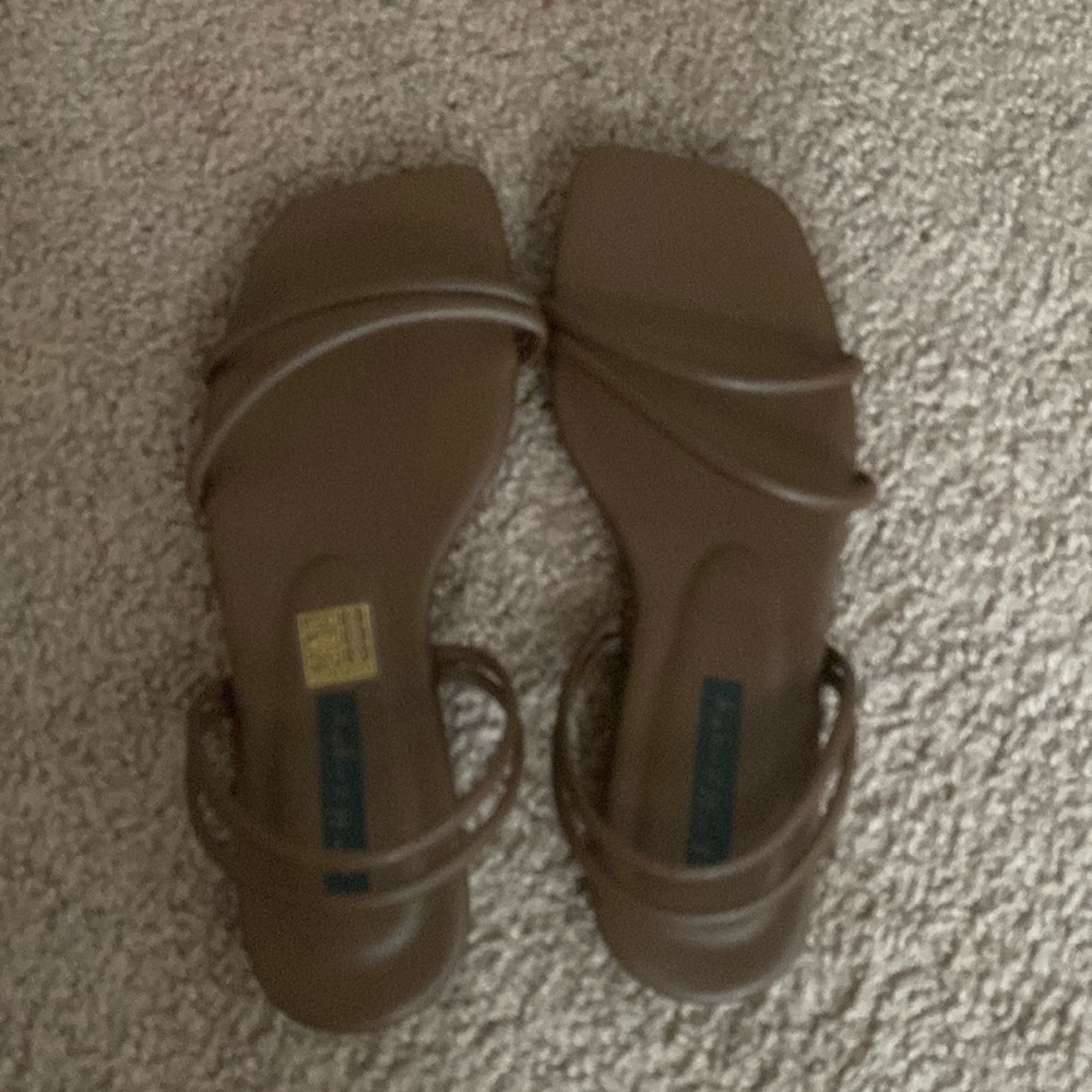 Brown strappy sandals